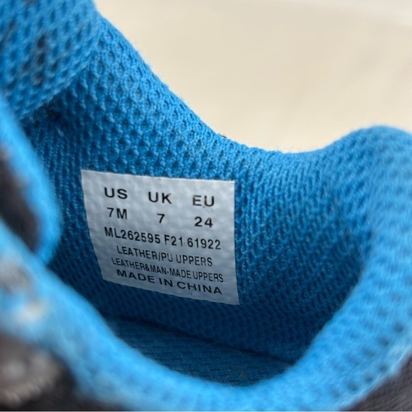 Merrell Gray and Blue Sneakers with Rugged Design size 7 kids - Picture 8 of 9